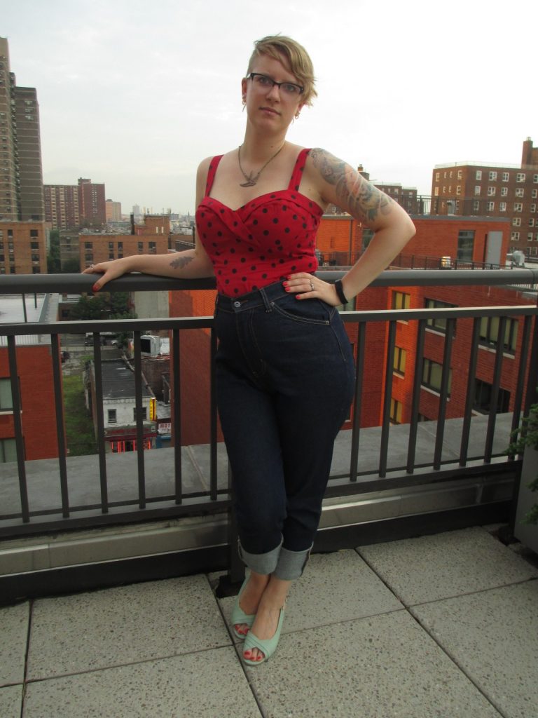 Here's me in my fabulous Lady K Loves "Hug Me Baby" jeans.