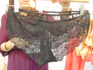…And a sexy pair of sheer lace panties, also part of “Dazzling.”