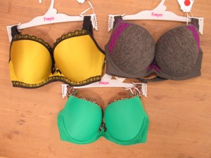 The new Decos: (from left) Charm in Chartreuse, Delight in Charcoal, and Vibe in Kelly Green.
