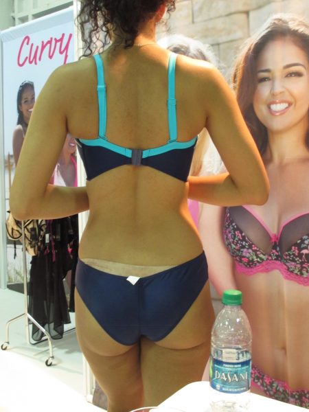 But look at how skimpy the bottoms are! What the heck, CK? Not every woman wants half her butt cheeks on display!